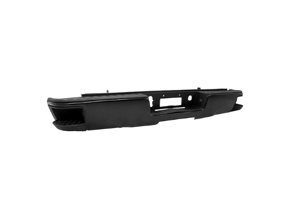 Black automotive replacement bumper