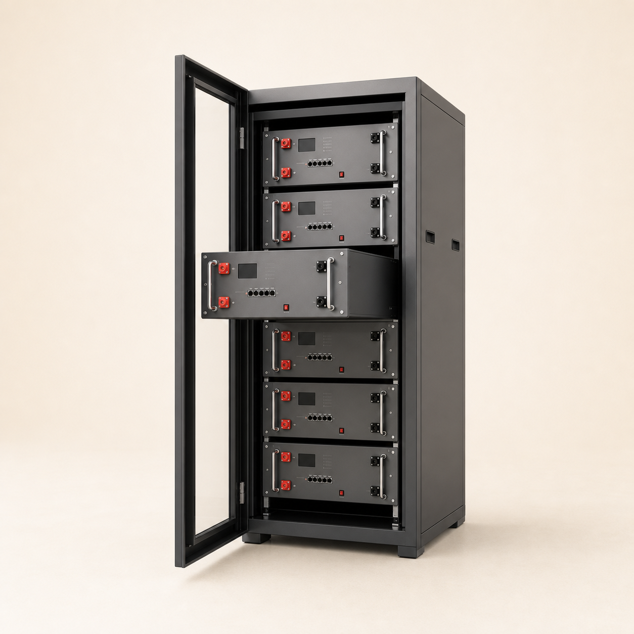 Unbranded rack-mounted residential battery system